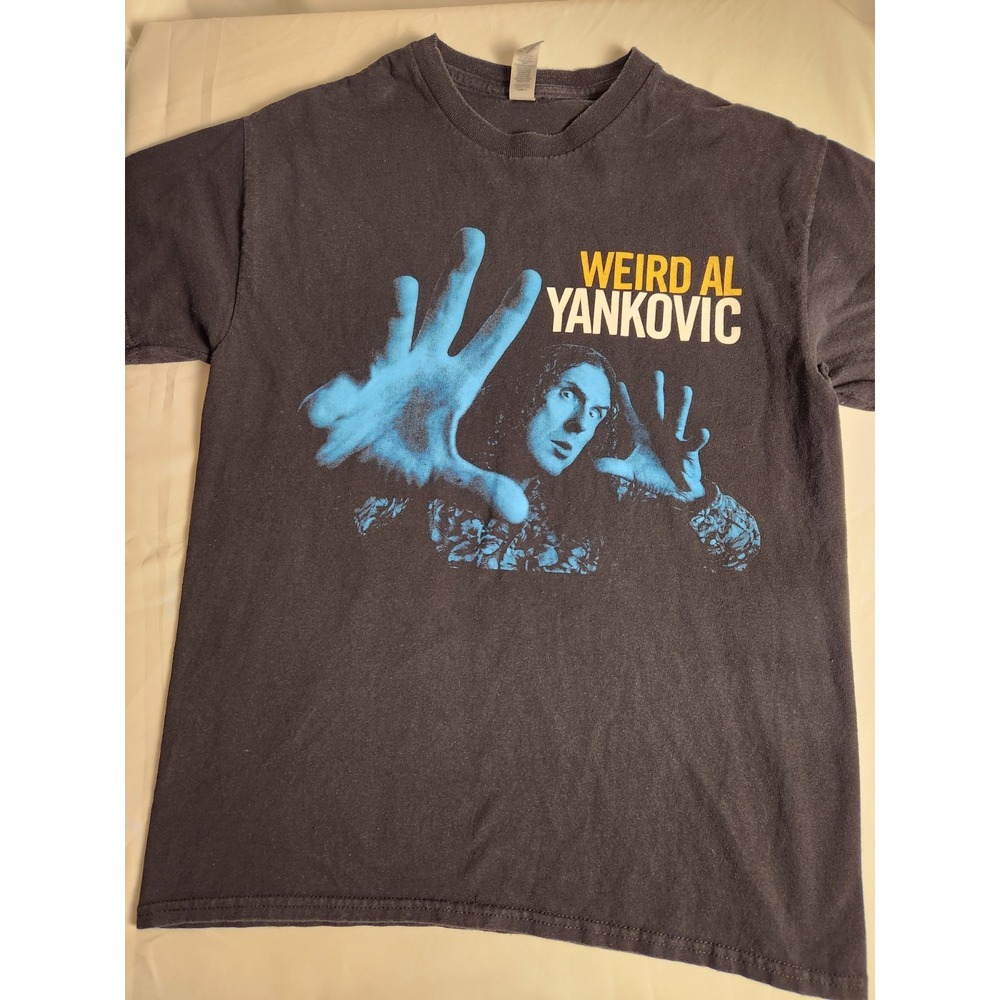 Weird Al Yankovic Ill-Advised Vanity Tour T Shirt Medium Double Sided Black Tee
